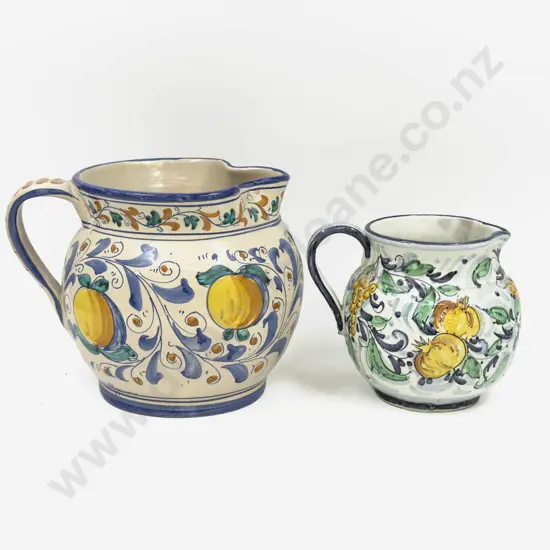Two Italian Decorative Jugs