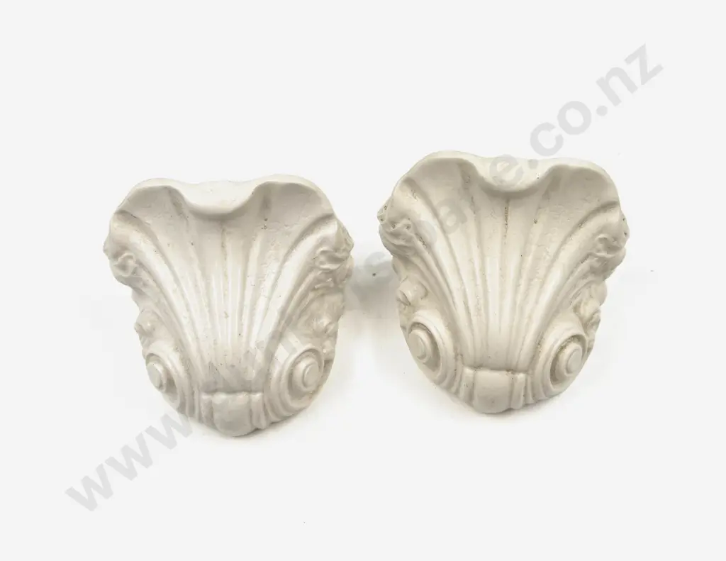 Pair of Plaster Corbel Shaped Bookends Image 1++