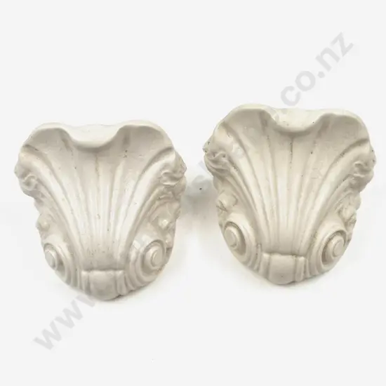 Pair of Plaster Corbel Shaped Bookends