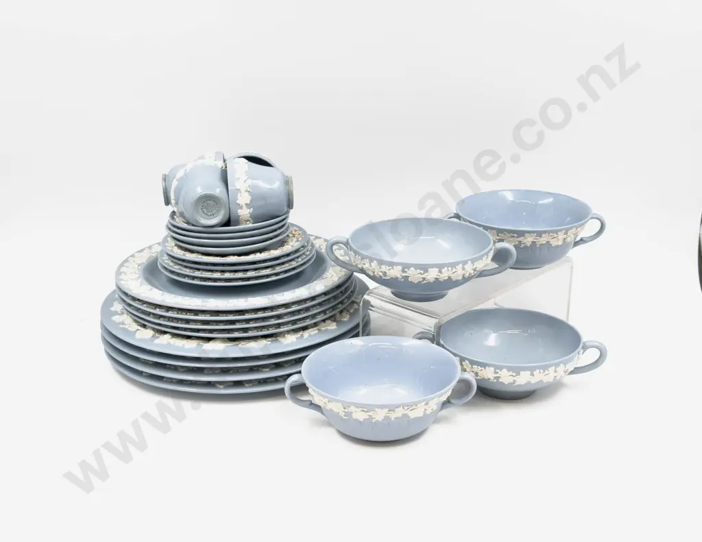 A Qty of Wedgwood Jasper Ware Dinner China Image 1++