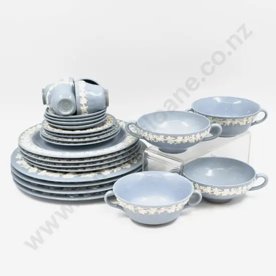 A Qty of Wedgwood Jasper Ware Dinner China