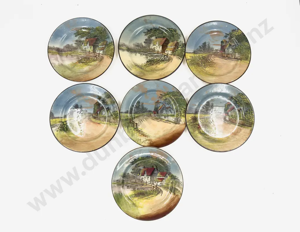 Seven Assorted Small RD Plates Image 1++