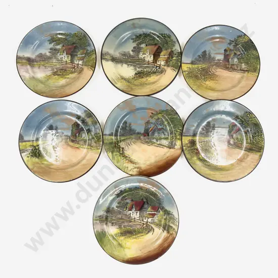 Seven Assorted Small RD Plates