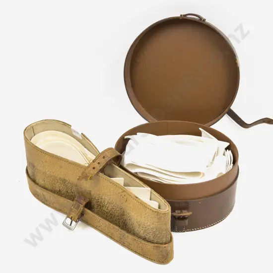 Two Assorted Collar Boxes with Collars