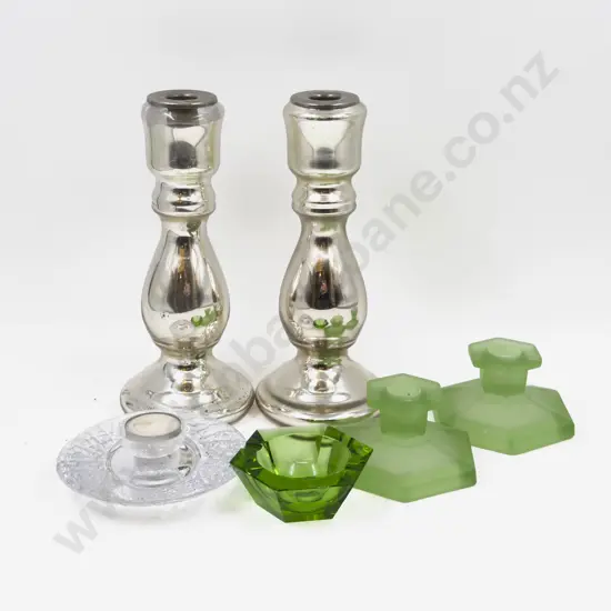 A Qty of Assorted Candle Holders etc