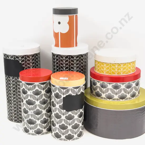 Qty of Orla Kiely Storage Tins