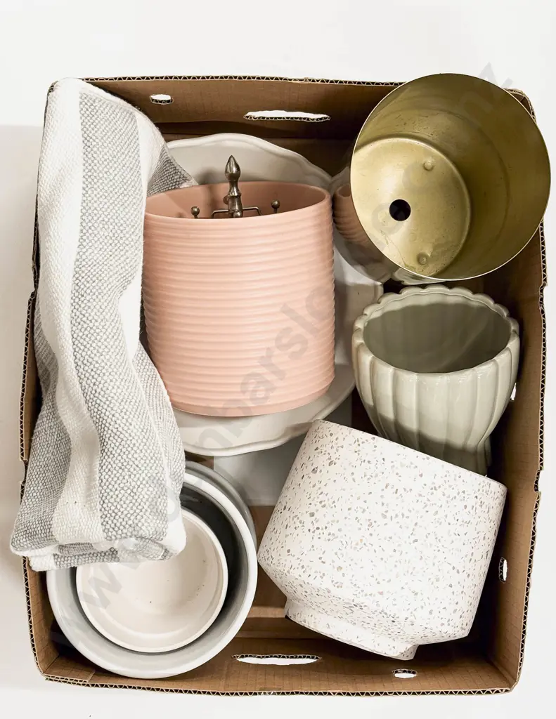 Qty of Assorted Modern Vases & Planters etc Image 1++