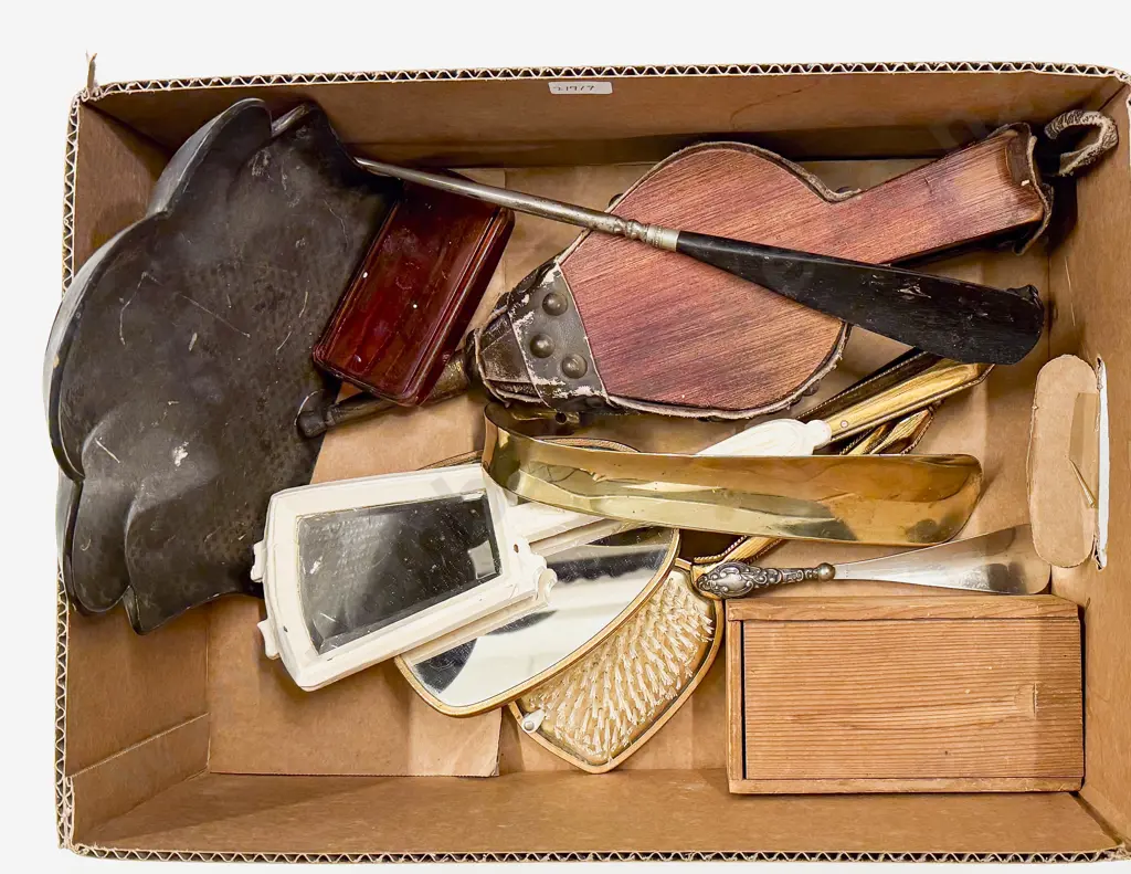 Box Qty of Assorted incl Hand Mirrors Shoe Horns etc Image 1++