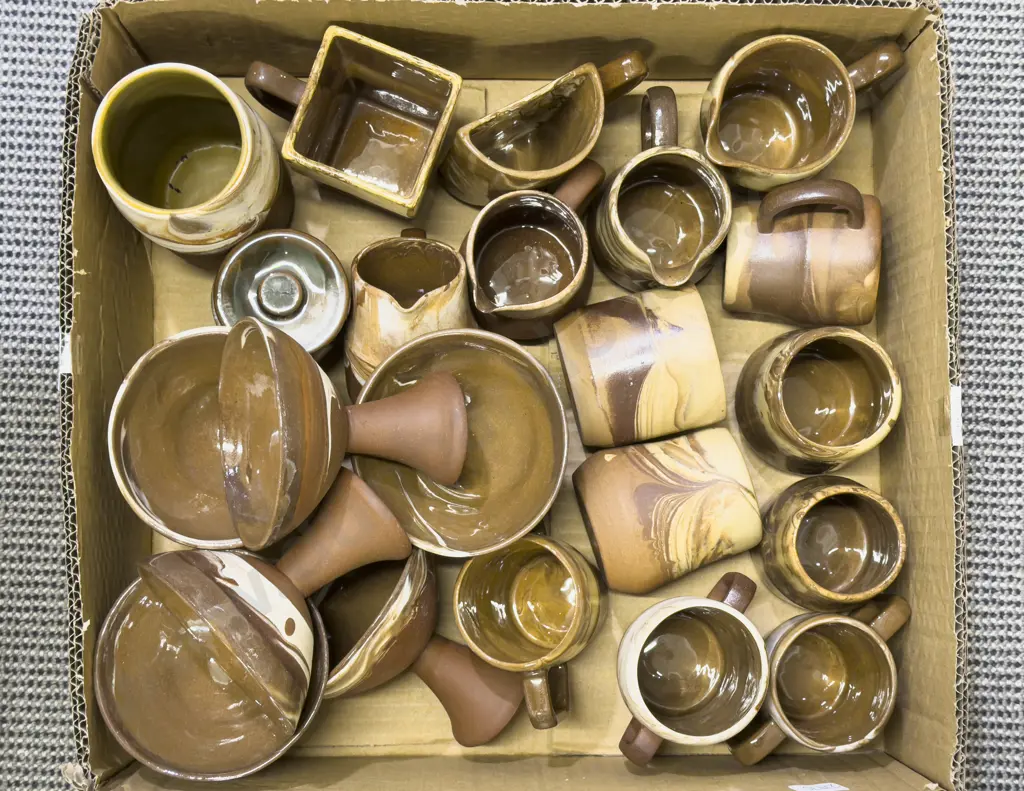 Box Qty of Assorted Te Rona Pottery Image 1++