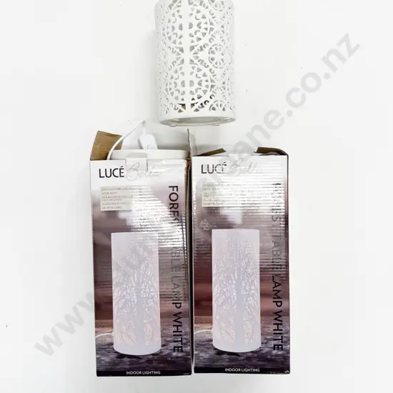 A Pair of Boxed Luce Bella Table Lamps & Other Table Lamp