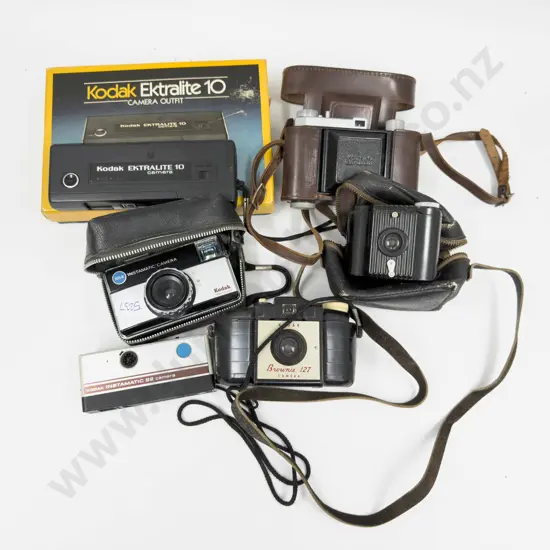 Qty of Assorted Vintage Cameras & Accessories