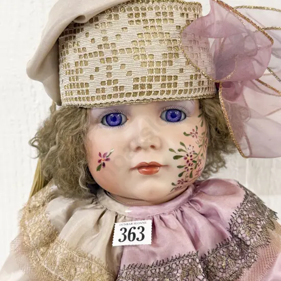 New Bisque Character Doll on ball jointed composition body 68cm