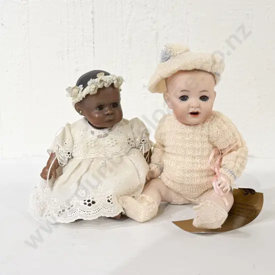 New Bisque Character Baby Doll by Lynda Jacobson and Other 29cm 28cm