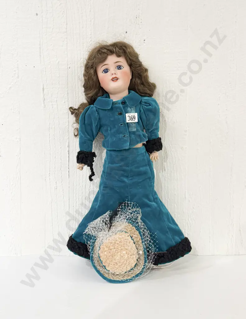 Limoges Limoges France 9 Bisque Doll 53cm (small paint/glaze chip to back of head) Image 1++