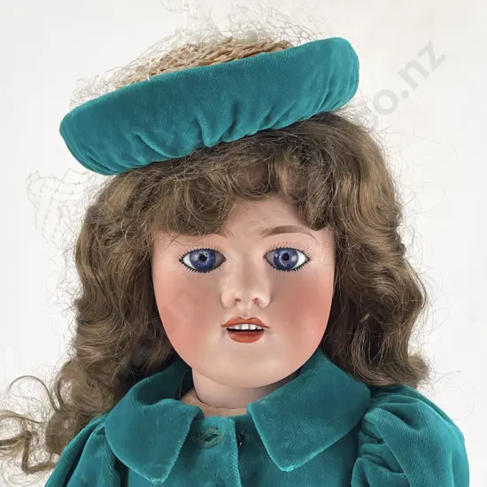 Limoges Limoges France 9 Bisque Doll 53cm (small paint/glaze chip to back of head)