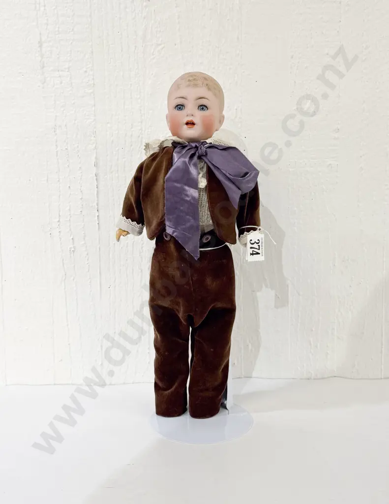 Simon & Halbig Bisque Character Boy Doll 38cm (old repair to neck socket) Image 1++