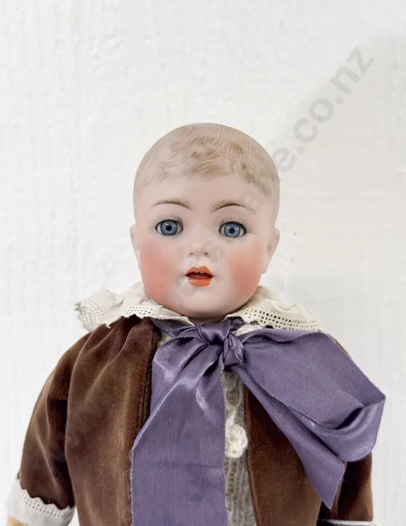 Simon & Halbig Bisque Character Boy Doll 38cm (old repair to neck socket) Image 1++