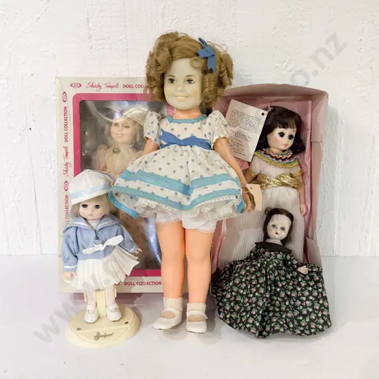 Two Shirley Temple Dolls Two Madame Alexander Effanbee