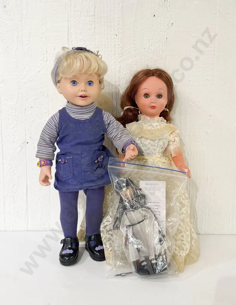 Ally Doll with Accessories and Australian made Netta All Vinyl Bride Doll 42cm Image 1++