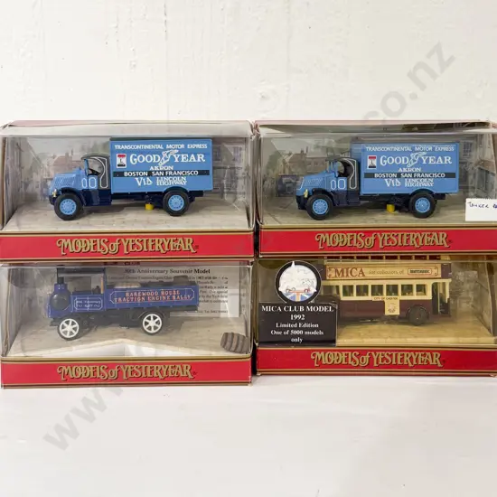 Four Boxed Matchbox Models of Yesterday