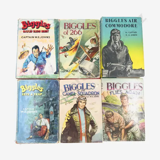 6 Biggles Books