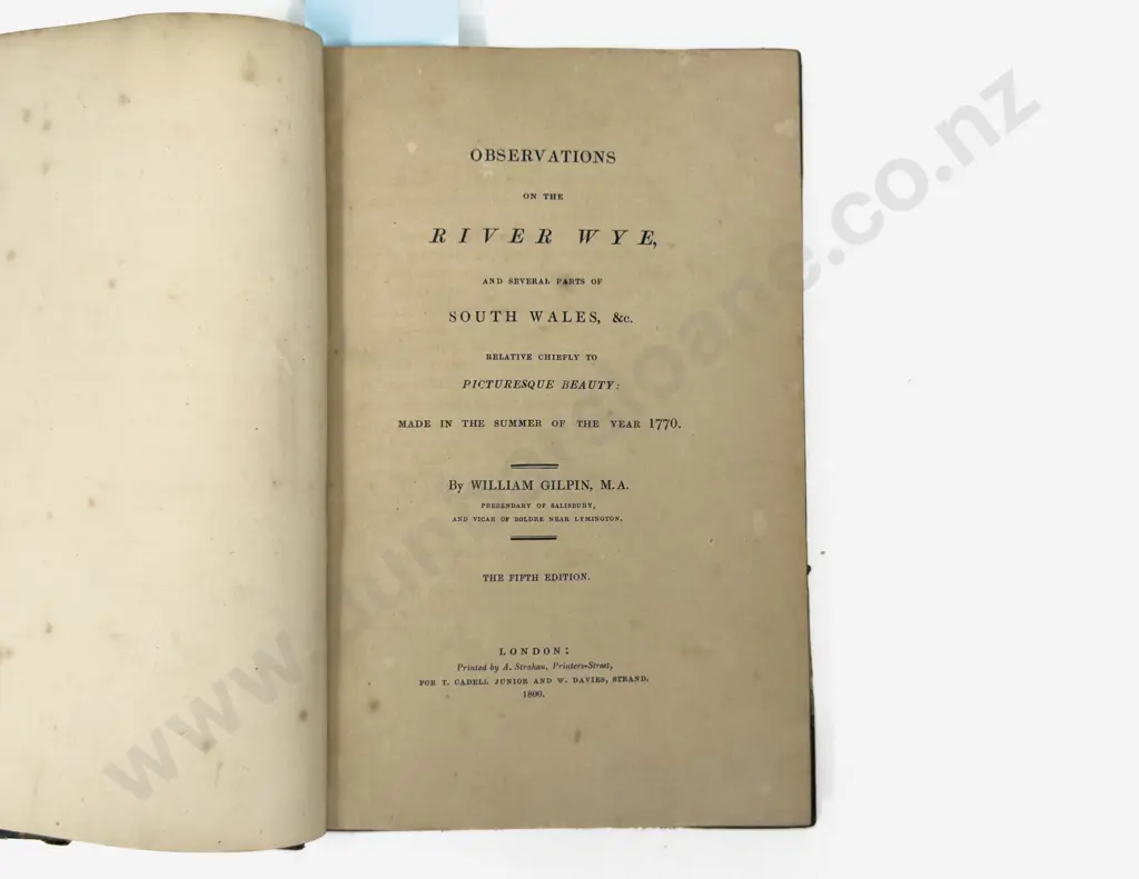 Observations On The River Wye And Several Parts Of South Wales by William Gilpin, 1800 Image 1++