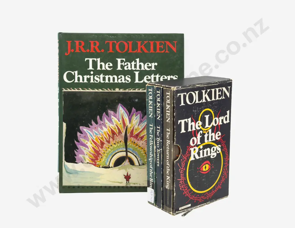 Boxed 3 Volume Lord Of The Rings Set & The Father Christmas Letters Image 1++