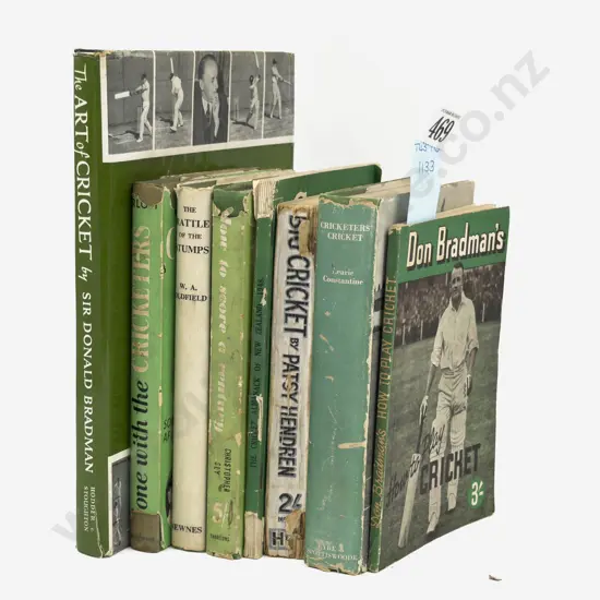 8 Vintage Cricket volumes Including Don Bradman