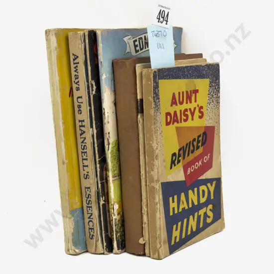 6 Vintage Cookery Books