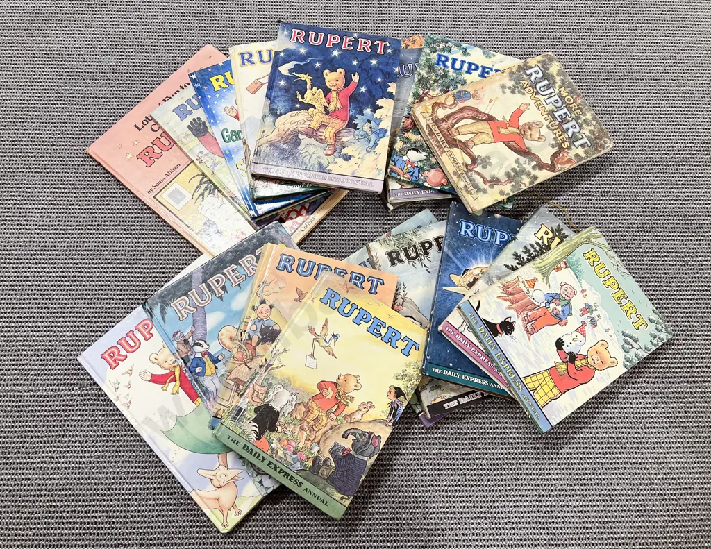 Box of Rupert the Bear Annuals Image 1++