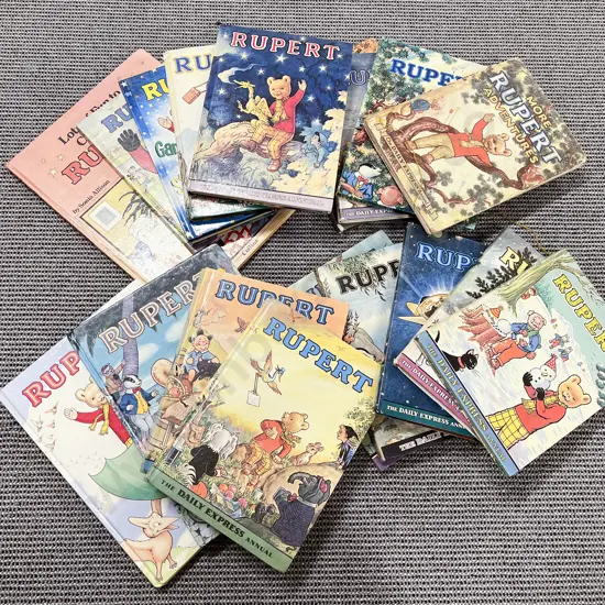 Box of Rupert the Bear Annuals