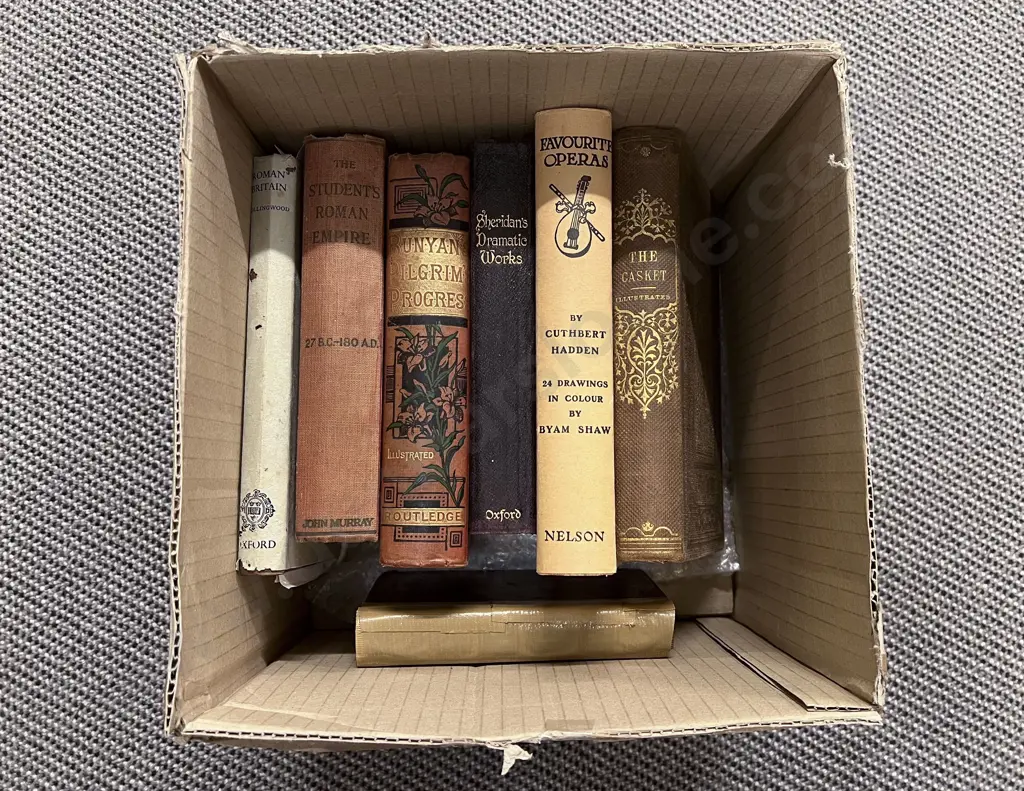 Seven Vintage Literary Volumes Image 1++