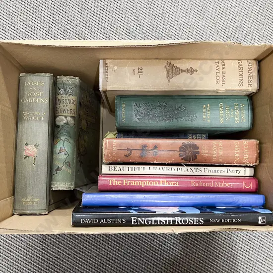 Box of Books incl Vintage & Modern Natural History Gardens & Flowers etc