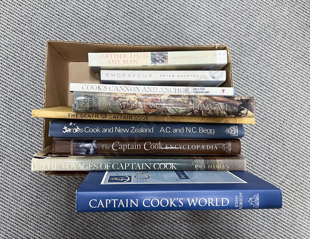 Box of Nine Volumes on Captain Cook Image 1++