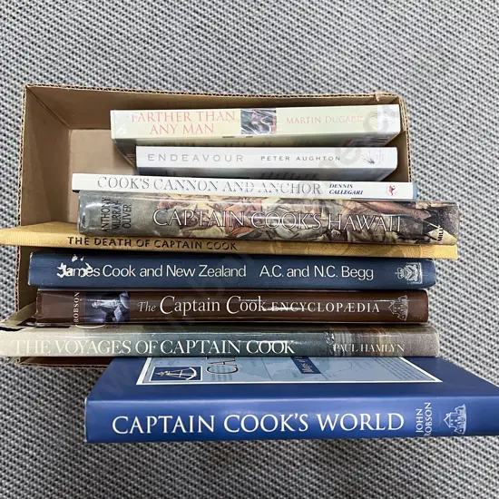 Box of Nine Volumes on Captain Cook
