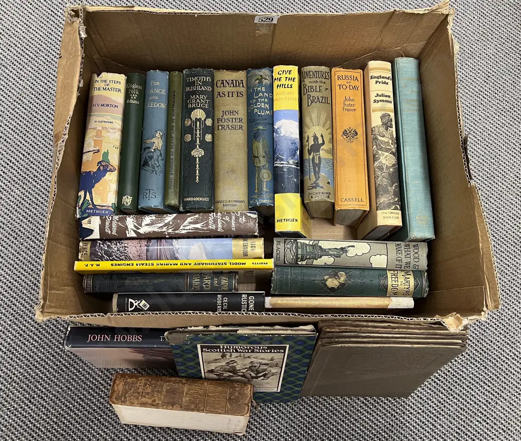 Box of Books on Scotland Canada Russia etc Image 1++