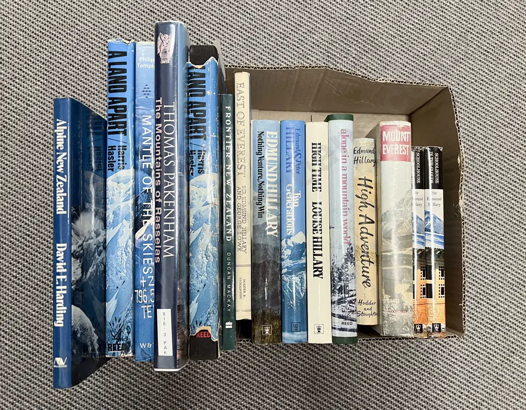 Box of Books on Mountains & Mountaineering Image 1++