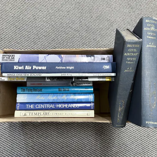 Box of Books on Aircraft etc