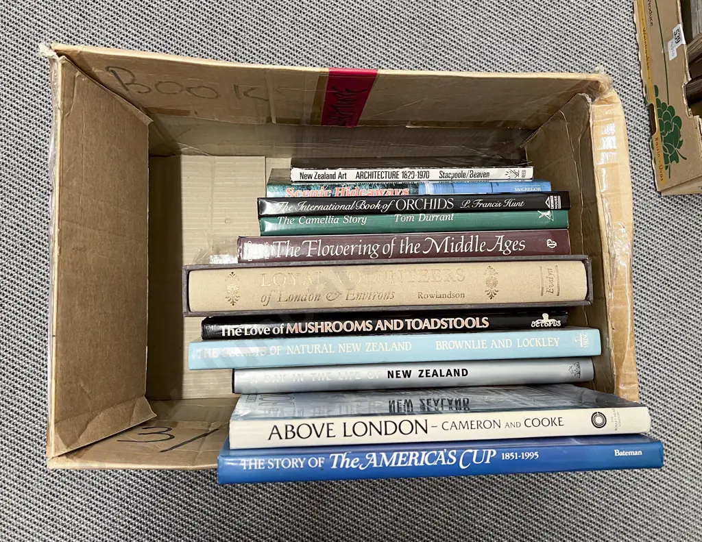 Box of Natural History Books Orchids Mushrooms & Toadstools etc Image 1++
