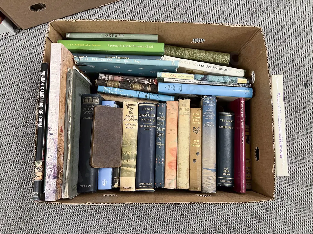 Box of Assorted Books Image 1++