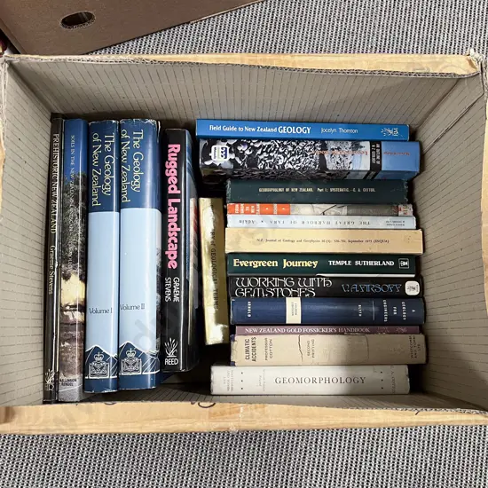 Box of Books incl Geology & Natural History