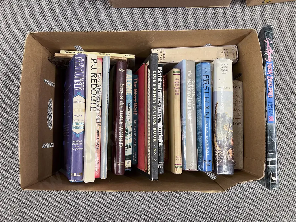 Box of Assorted Books Image 1++