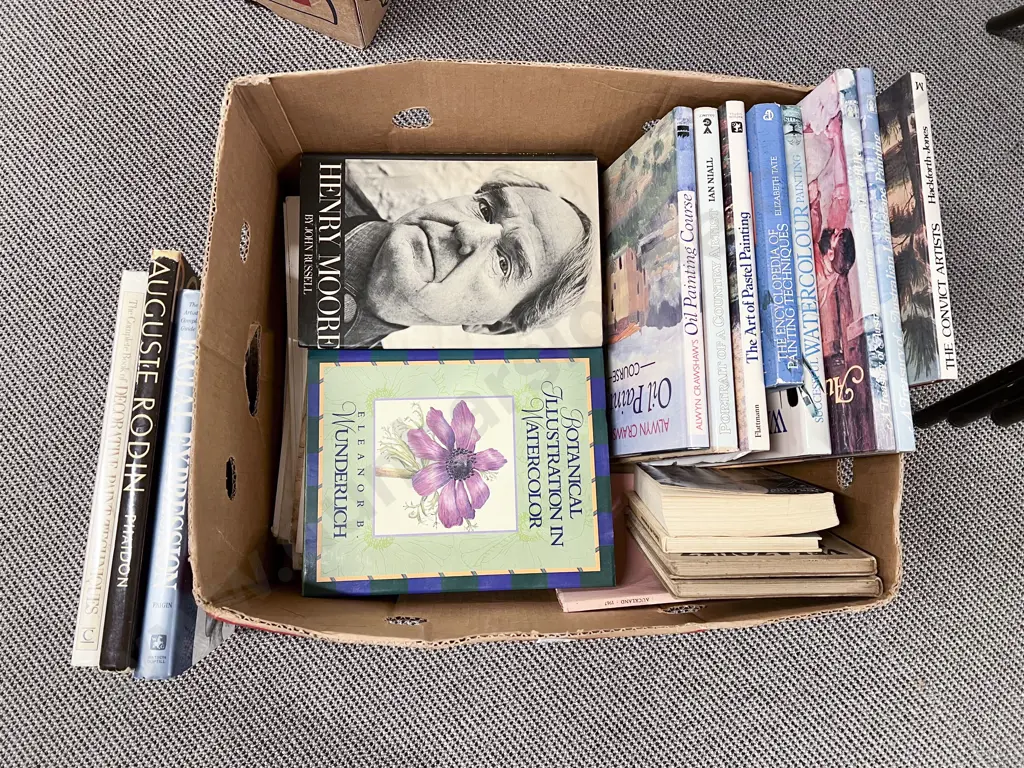 Box of Art Reference Books Image 1++