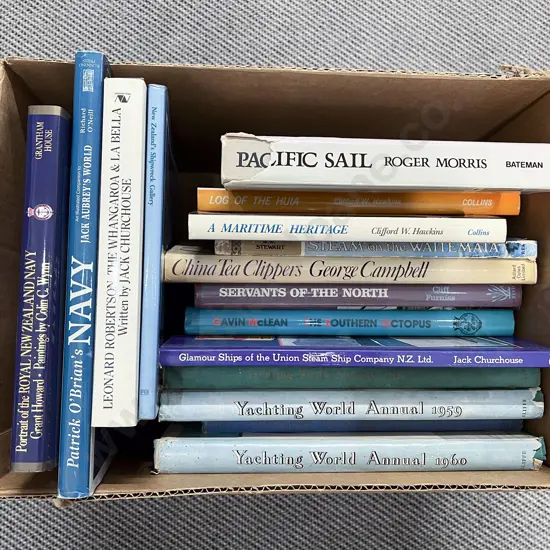 Box of Maritime & Shipping Books