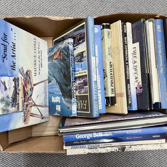 Box of Assorted New Zealand Books incl Peter McIntyre