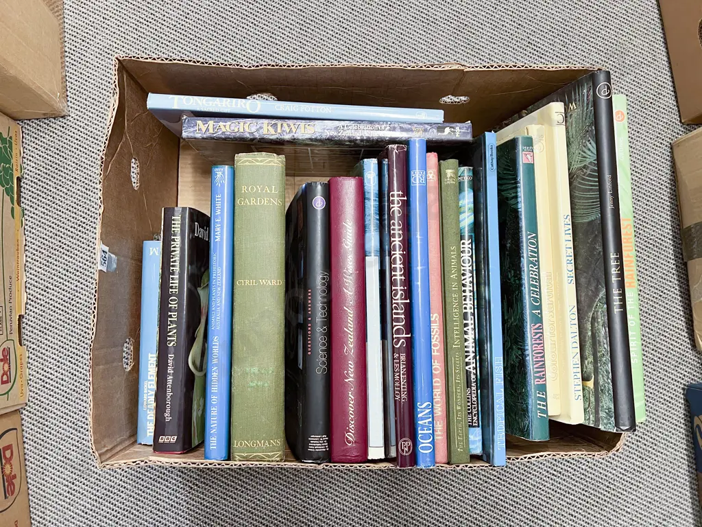 Box of Books incl Gardens Plants Science etc Image 1++