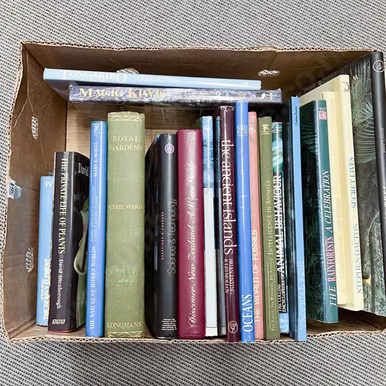 Box of Books incl Gardens Plants Science etc