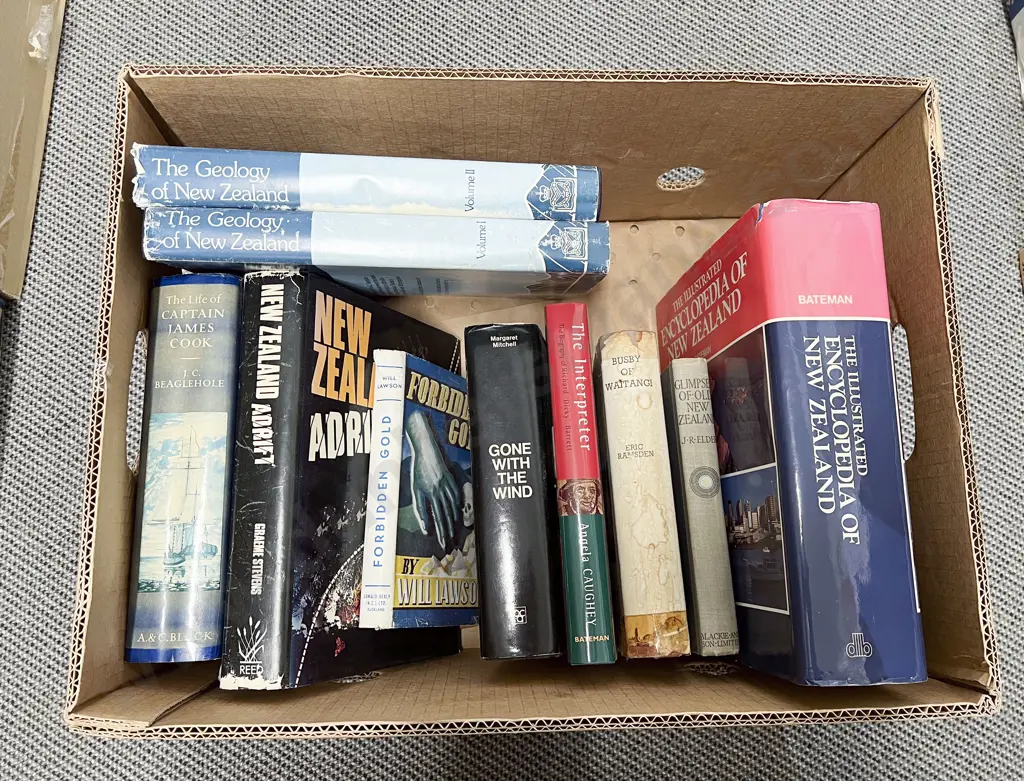 Box of Books incl Geology of New Zealand etc Image 1++