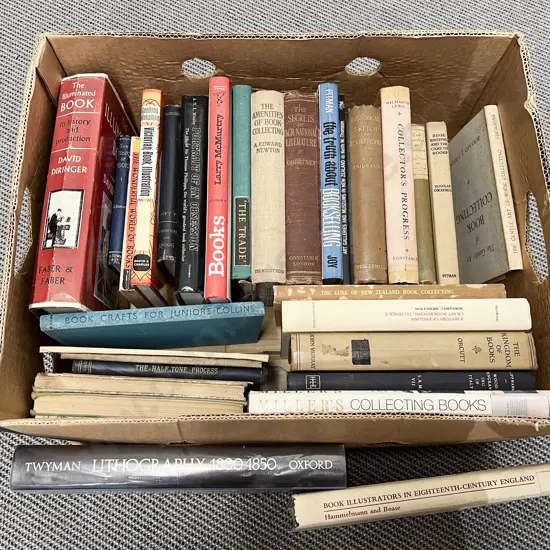 Box of Books incl Book Collecting Lithography etc