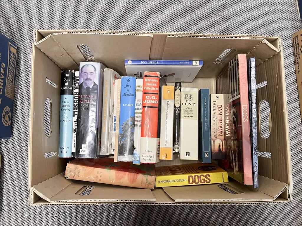 Box of Books on Dogs etc Image 1++